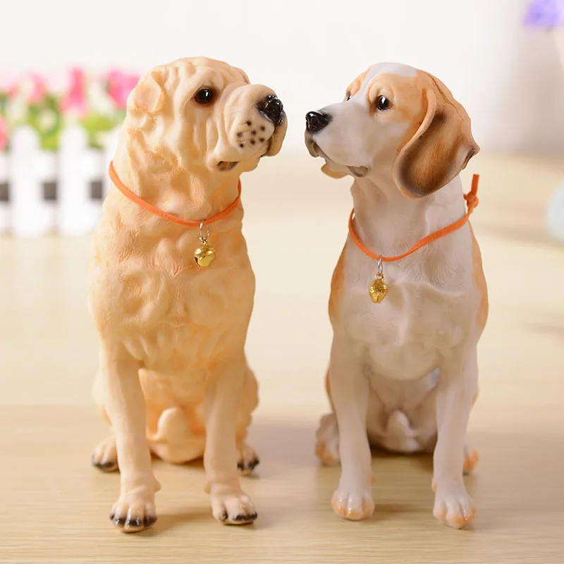 Simulation Famous dog resin ornaments sculpture landscape craft Beagles Schnauze model home garden Desktop Decoration gift p04