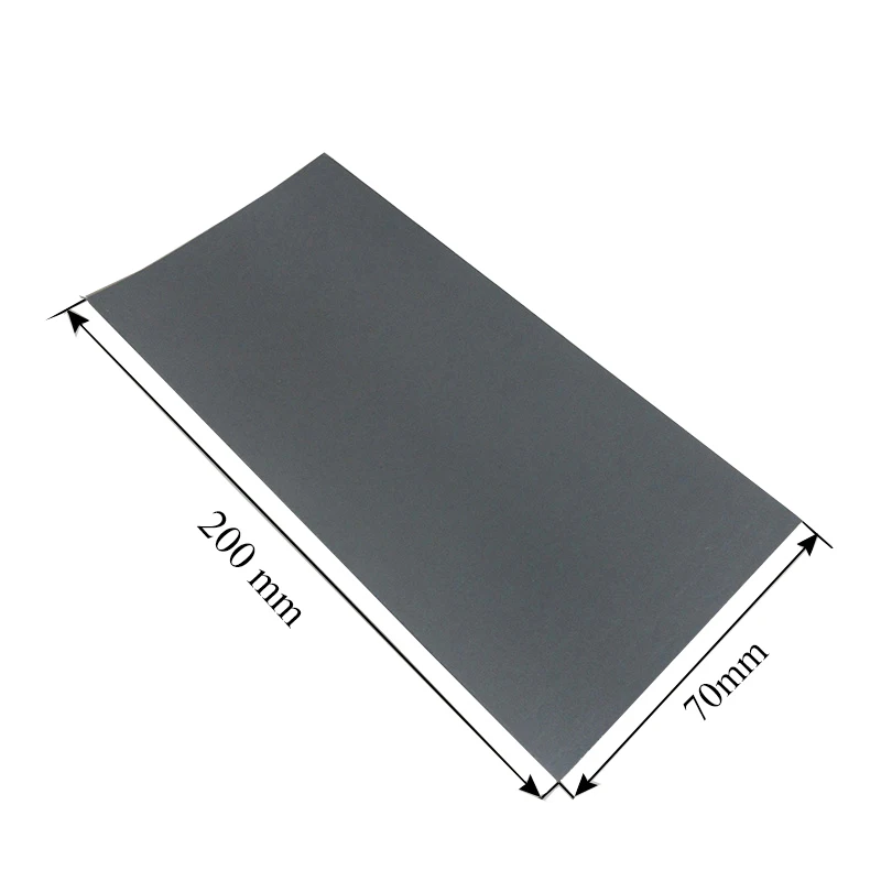 Almohadilla térmica de silicona de alta conductividad, disipador térmico de CPU, pasta de película de refrigeración de grafito sintético, color