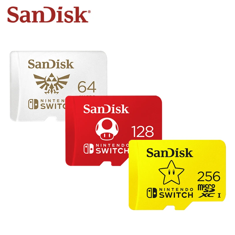 Newest SanDisk micro sd Card 256GB 128GB 64GB U3 SDXC Compatible With Nintendo Switch memory SD Card Transflash TF Card