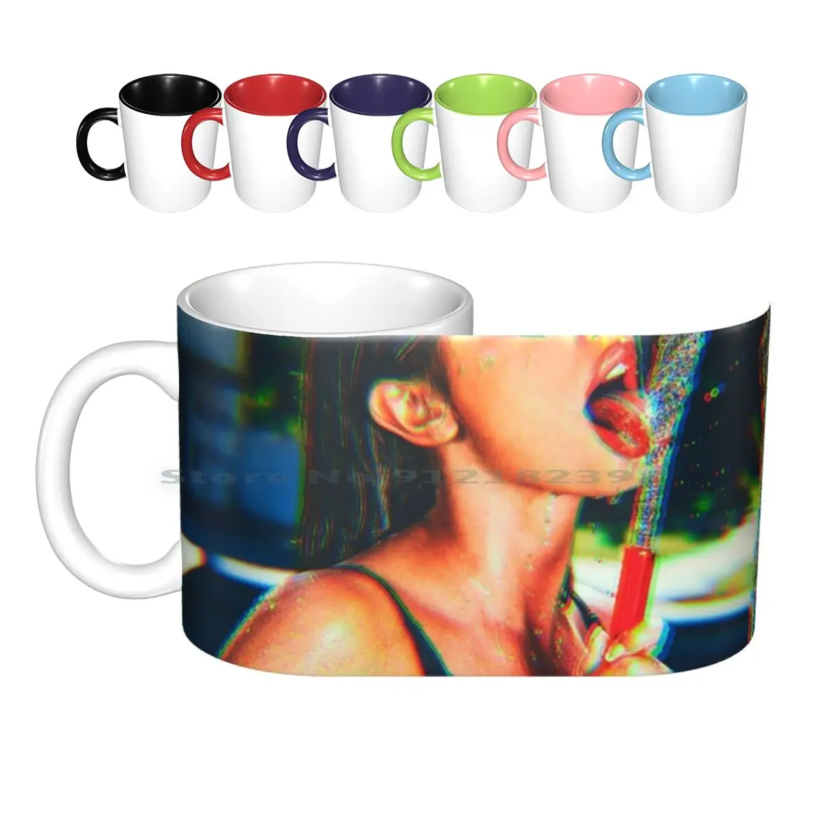 August Ames Ceramic Mugs Coffee Cups Milk Tea Mug August August Ames August Ames Actress Vixen Magazine Adult Porography Model