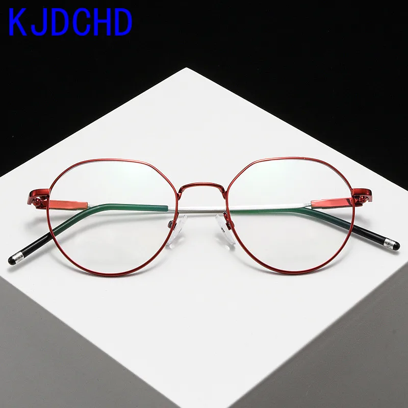 

Fashion Vintage Unisex Round Unisex Metal Frame Glasses Large Size Spectacle Frame Optical Spectacle Frame Spectacle Frame Eyew