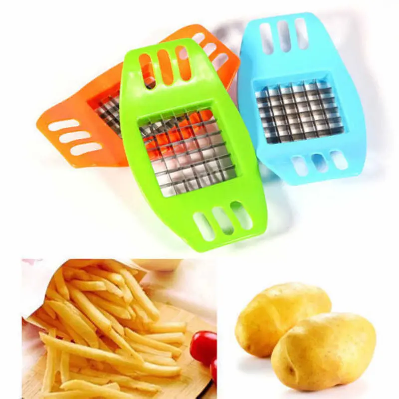 ABS Stainless Steel Potato Cutter Slicer Chopper Kitchen Shredders Cooking Tools Gadgets