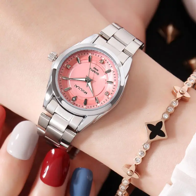 

New Women Dress Watches Luxury Brand Ladies Quartz Watch Stainless Steel Band Casual Bracelet Wristwatch Relogio Feminino