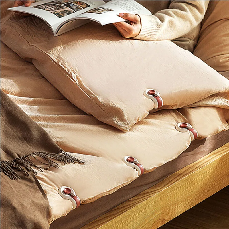 6 Pcs/set Non-slip Duvet Quilt Clips Plastic Blankets Fastener Clip Non-slip Bed Cover Duvet Sheet Fixer