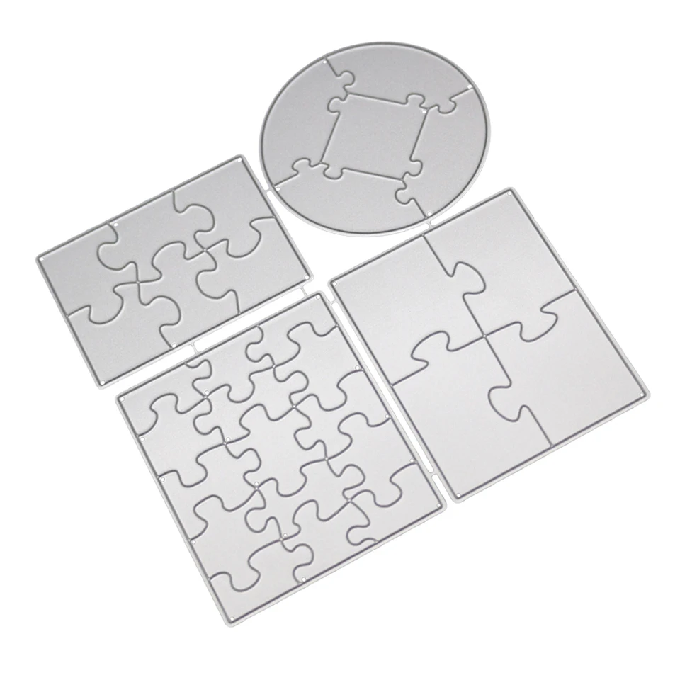 Prostokąt okrągły Metal cięcie wykrawacze szablony zabawa Puzzle Craft foremki do wycinania księga gości DIY ręcznie robiony Album papierowych kartek Decor umiera