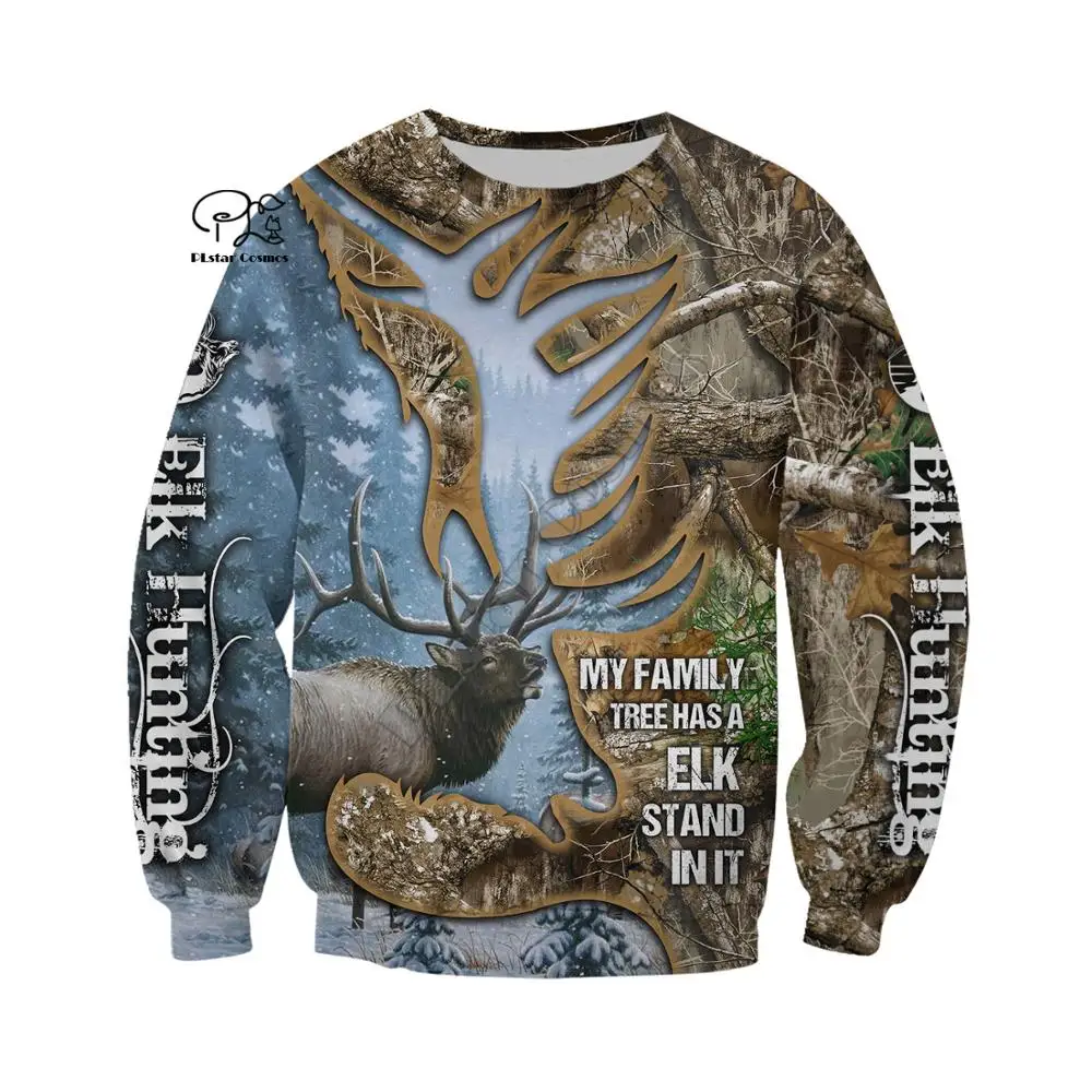 PLstar Cosmos Camo Bow Deer Hunting Animal Hunter Pullover NewFashion Long sleeve Unisex 3DPrint Zip/Hoodie/Sweatshirt/Jacket 17