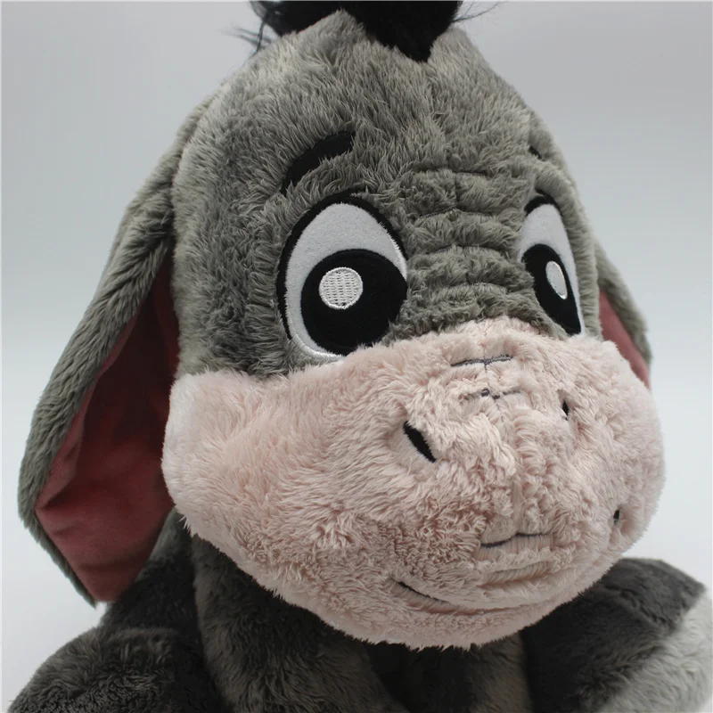 Muñeco de juguete de peluche suave para niños y niñas, muñeco de dibujos animados de animales, Donkey Stuff, color gris, 28cm, 1 unidad