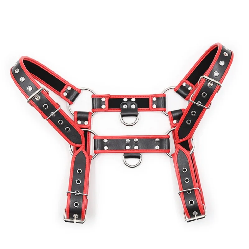 

Men Sexy Leather Chest Harness Strap Fetish BDSM Bondage Restraints For Lovers Flirting Erotic Adult Sex Toys Accessories Sexi