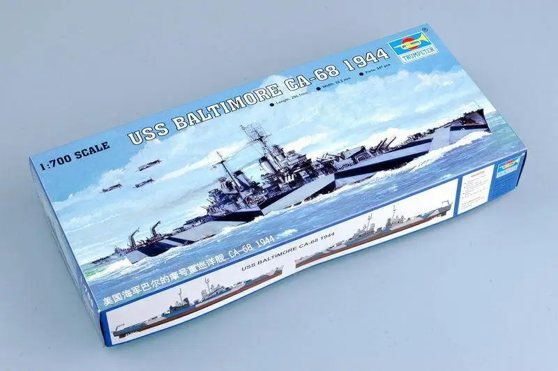 Trumpeter 05725 1/700 USS Baltinore CA-68 1944 Assembly Model kits