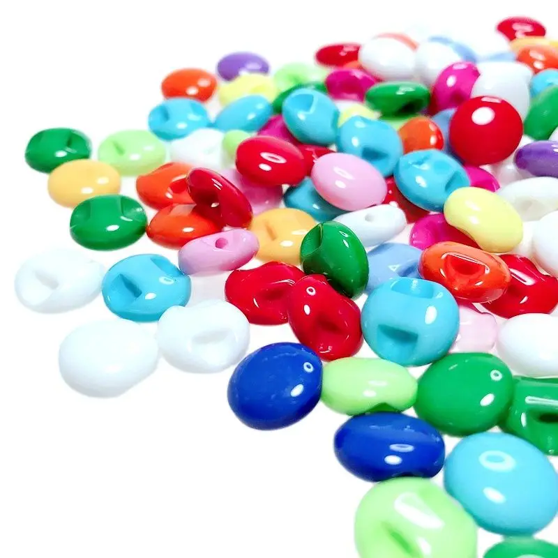 HL50/150PCS 10MM Coloful Resin Buttons Children's Buttons DIY Apparel Sewing Accessories