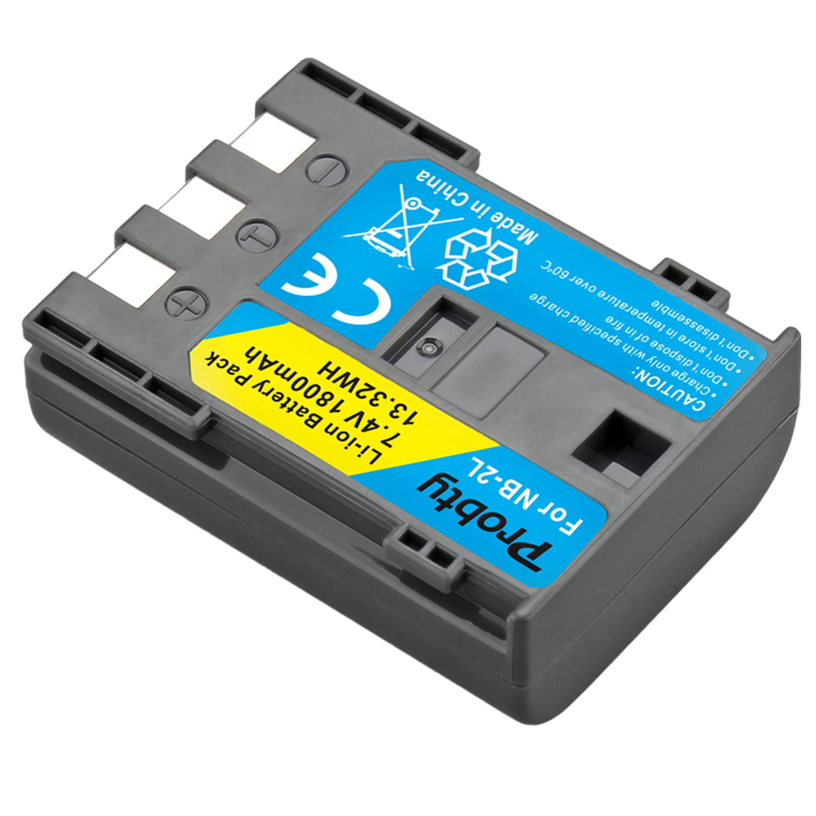 Probty 2Pcs NB-2L NB 2L NB-2LH NB2L NB2LH Camera Battery For Canon 350D 400D ELURA 50 60 PowerShot G7 G9 S70 S80