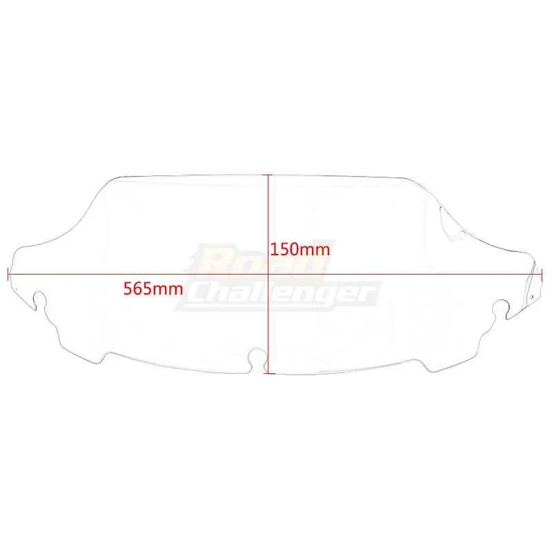 5\'\'6.8\'\' Motorcycle Windshield Fairing Windscreen Cover For Harley Touring Street Electra Glide Ultra Limited FLHX 2014-2020