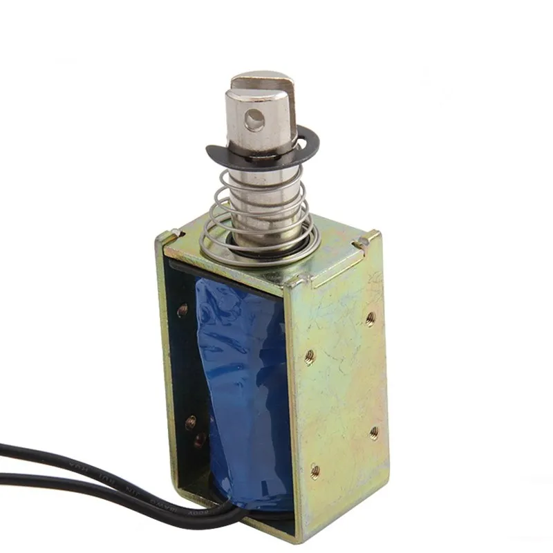 12V/24V Pull Hold/Release 10mm Stroke 8.7Kg Force Electromagnet Solenoid Actuator HCNE1-1564