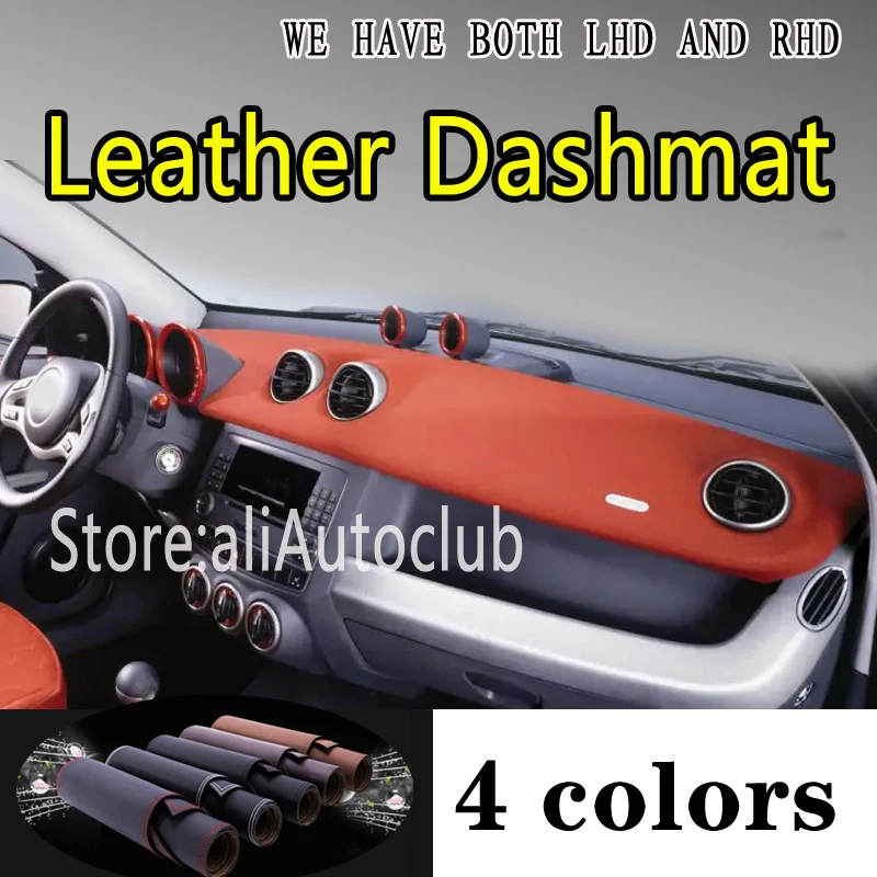 

PU Leather Dashmat Suede Dashboard Cover Pad Dash Mat Carpet Car Styling Accessories For Smart Fortwo and Forfour 450 2005~2009