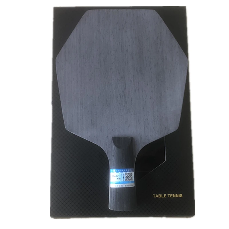 Stuor Sports-Raquette de tennis de table hexagonale, raquette de ping-pong professionnelle intégrée, fibre de carbone noire, nouveauté