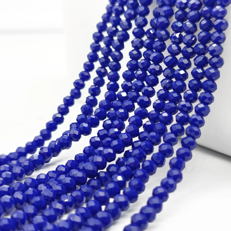 2 3 4 6 8 mm veelkleurige porseleinen kralen kristal kralen gefacetteerde platte ronde kralen voor sieraden maken accessoires DIY groothandel