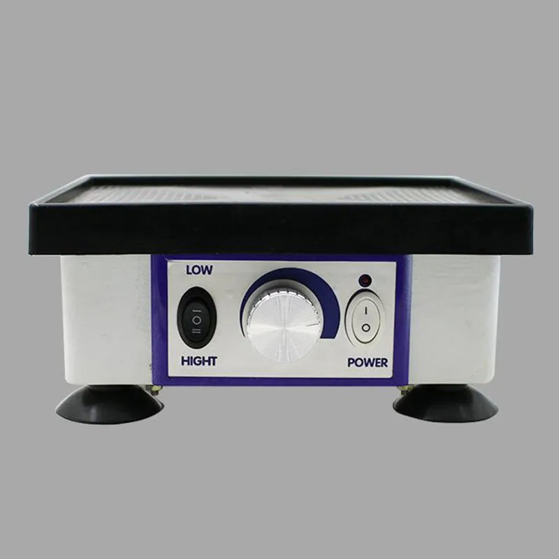 Dental laboratory plaster vibrator with high power without leaking plaster