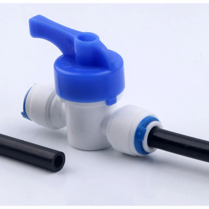 Đen 1/4 "Ống PE Thực Phẩm Chất Lượng Cao Cấp Vòi Xịt Thông Minh Giãn Nở 1/4 Inch Ống Dành Cho Máy Lọc Nước RO Hệ Thống Lọc hồ Cá Ngoài Đường Kính