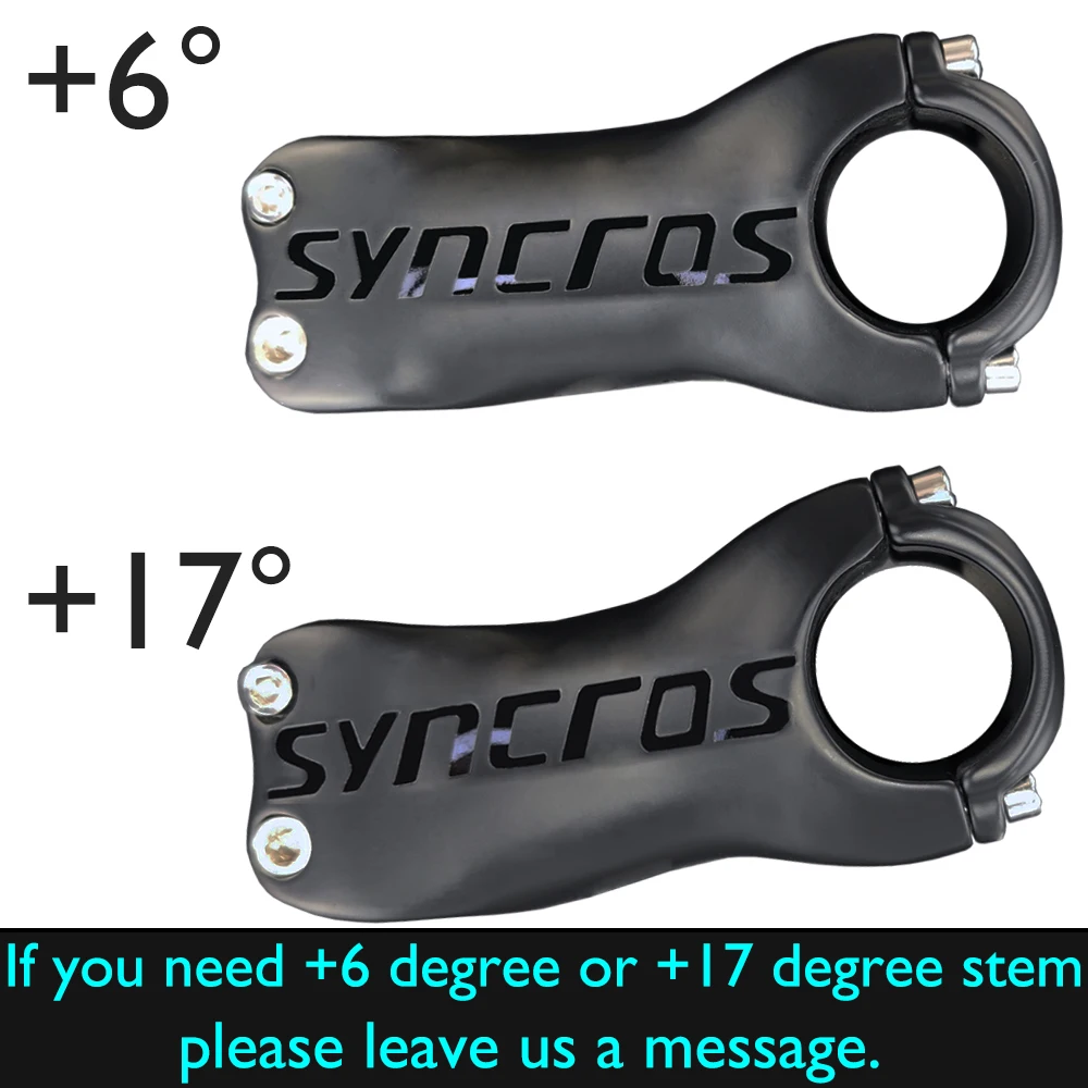 Syncros Fraser SL Vollcarbon-Vorbau, Rennrad-/MTB-Vorbau, 6 ° /17 ° 60mm-110mm, 28,6mm, 31,8mm, Fahrradzubehör – Detail 12