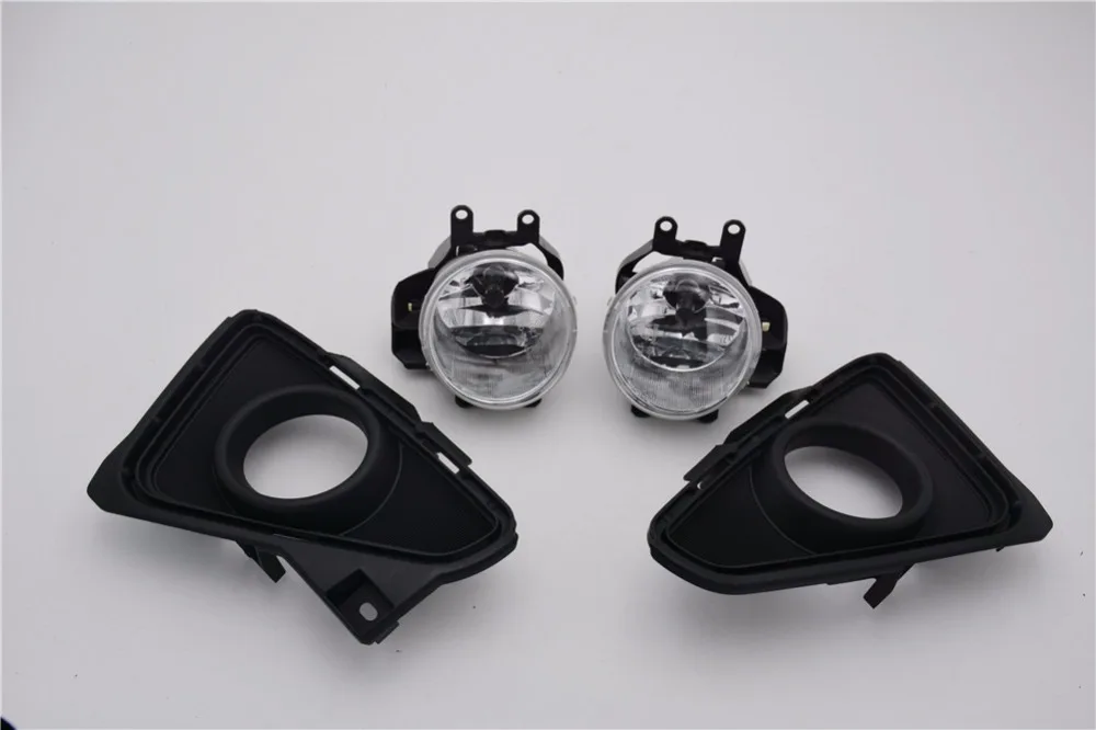 

1Set Clear Lens Bumper Driving Fog Lights Lamp+bulb+Bezel Covers for TOYOTA RAV4 2016-2018