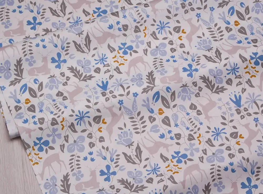 Rosa Blu Cervi Cucito FAI Da TE Patchwork Quilting Fatti A Mano Del Bambino Complementi Arredo Casa Biancheria Da Letto Tessile Coperta Lenzuola