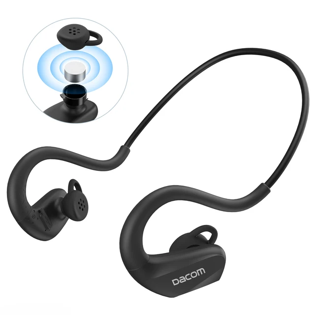 Newest Bluetooth Earphone DACOM E60 Bone Conduction Wireless Headphones IPX7 Waterproof ENC Noise Cancellation Earphones BT V5.0