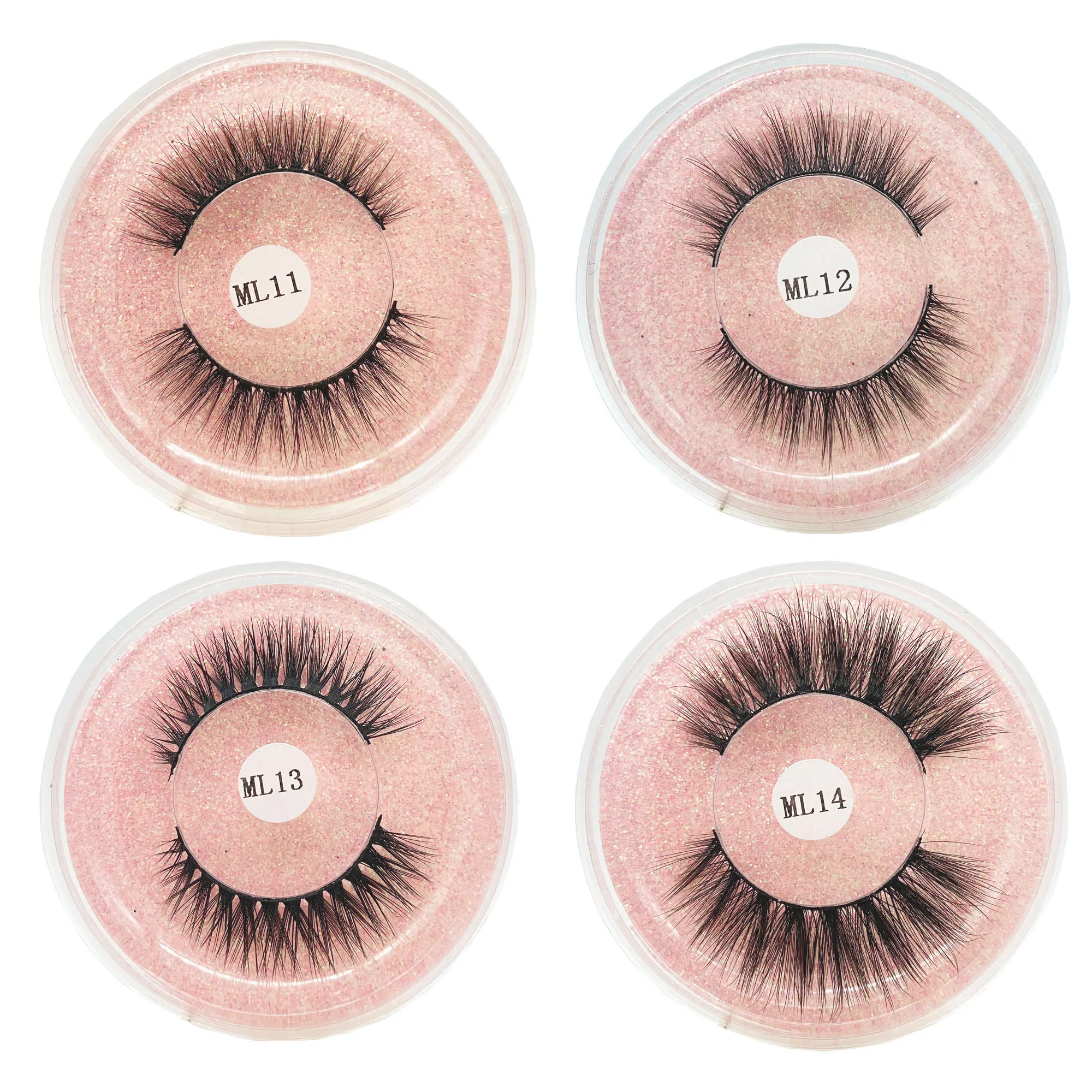 ขนตาปลอมขายส่ง10/20/50Pcs Mink Lashes ธรรมชาติ Eye Lashes Pack ขนตาปลอม Make Up ขนตาปลอมจำนวนมาก