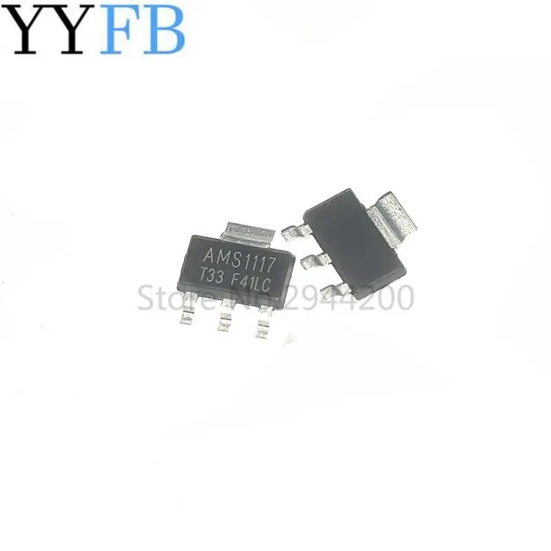 El nuevo AMS1117 3,3 V SOT-223 chip regulador de tres terminales de potencia IC voltaje IC lineal