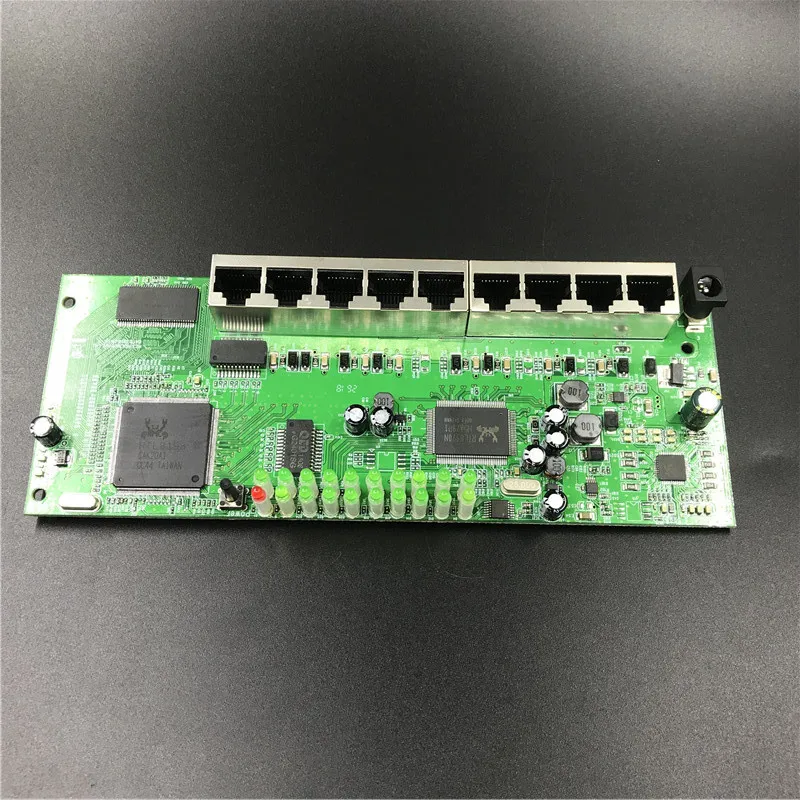 

OEM 9 port POE router module manufacturer t sell full Gigabit 10/100/1000M POE 48V2A router modules OEM wired router module