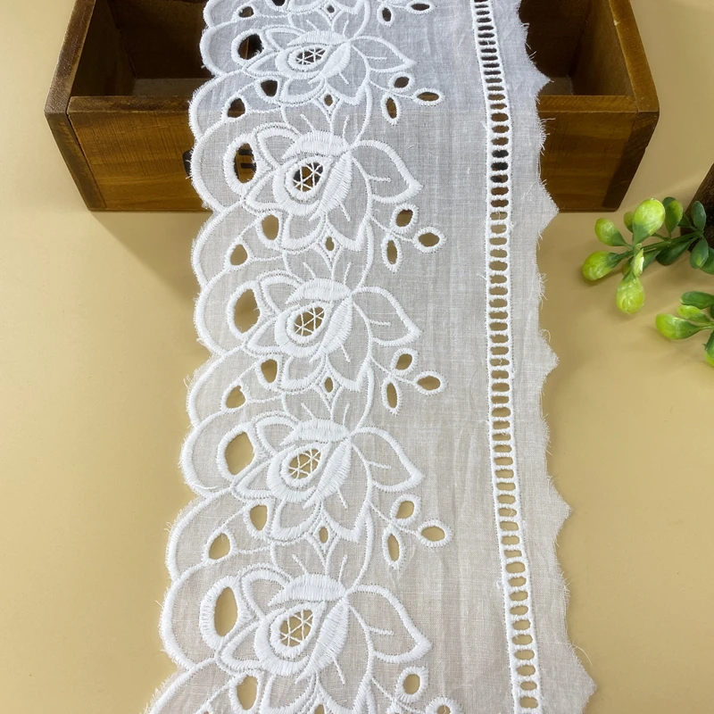 12 cm wide cotton hollow embroidery lace DIY clothing accessories Lolita baby clothes children\'s clothing sofa art, etc.