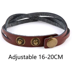 Chanfar Hot sales Retro Leather Bracelet Adjustable Wrist Strap Men And Women Bracelet Simple Style Jewelry