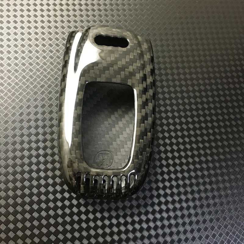 

Genuine 100% Carbon Fiber Car Auto Remote Key Case Cover Fob Holder Skin Shell For A4 A4L A5 A6 A6L A7 A8L Q5 S5 SQ5 S6 S7 S8