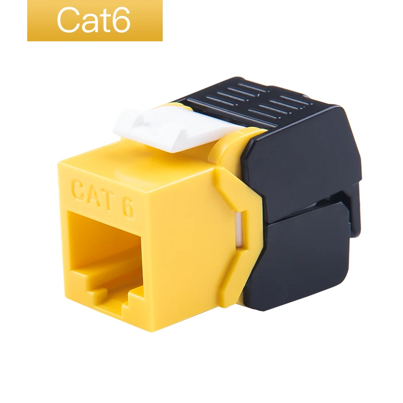 Imagem -05 - Utp Cat6 Jacks Chave de Pedra Rj45 para Lsa sem Ferramentas Terminação tipo sem Necessidade de Perfuração Ferramenta Adequada para Placas Faciais Painel de Patch em Branco