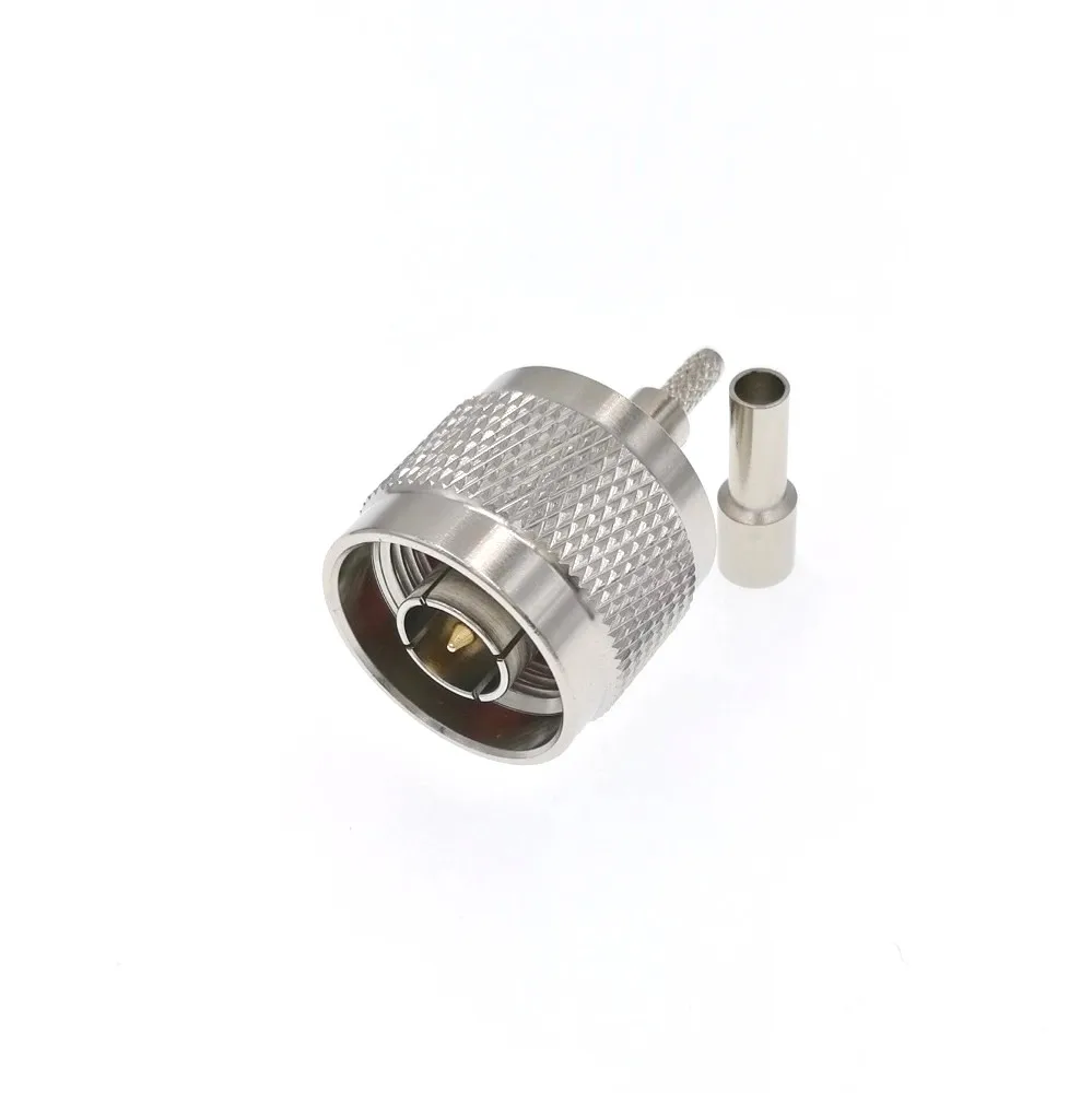 N Male Straight Crimp RG174 RG178 RG316 RG188 RF Connector High Quality 1PC