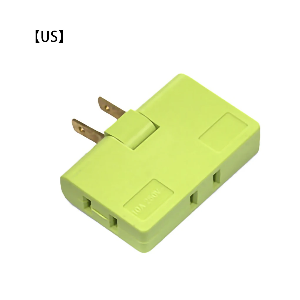 Wall Adapter Swivel Head Charger 3 in 1 Outlet Power Charger Wall Power Outlet Expander US Plug, Yellow