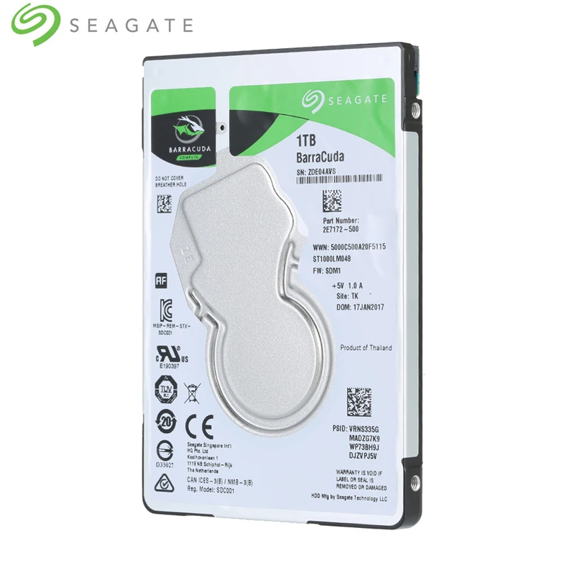 Seagate 1TB 2.5inch Internal HDD Notebook Hard Disk Drive 7mm 5400RPM SATA 6Gb/s 128MB Cache 2.5