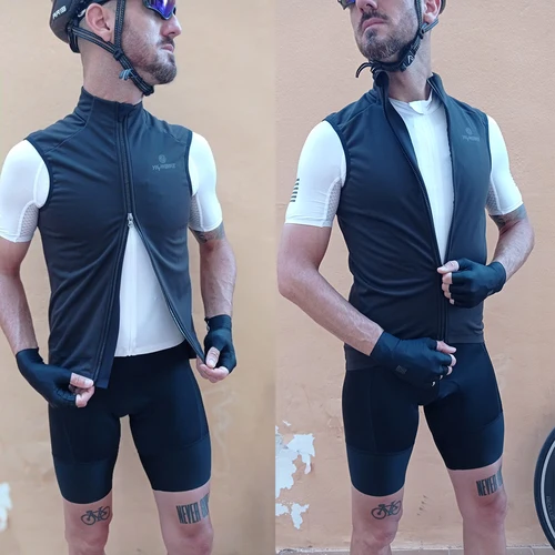 Imagen 2 del producto YKYWBIKE-Chaleco de ciclismo de invierno, chaleco polar impermeable a prueba de viento, ropa para bicicleta de montaña, chaqueta de ciclismo sin mangas