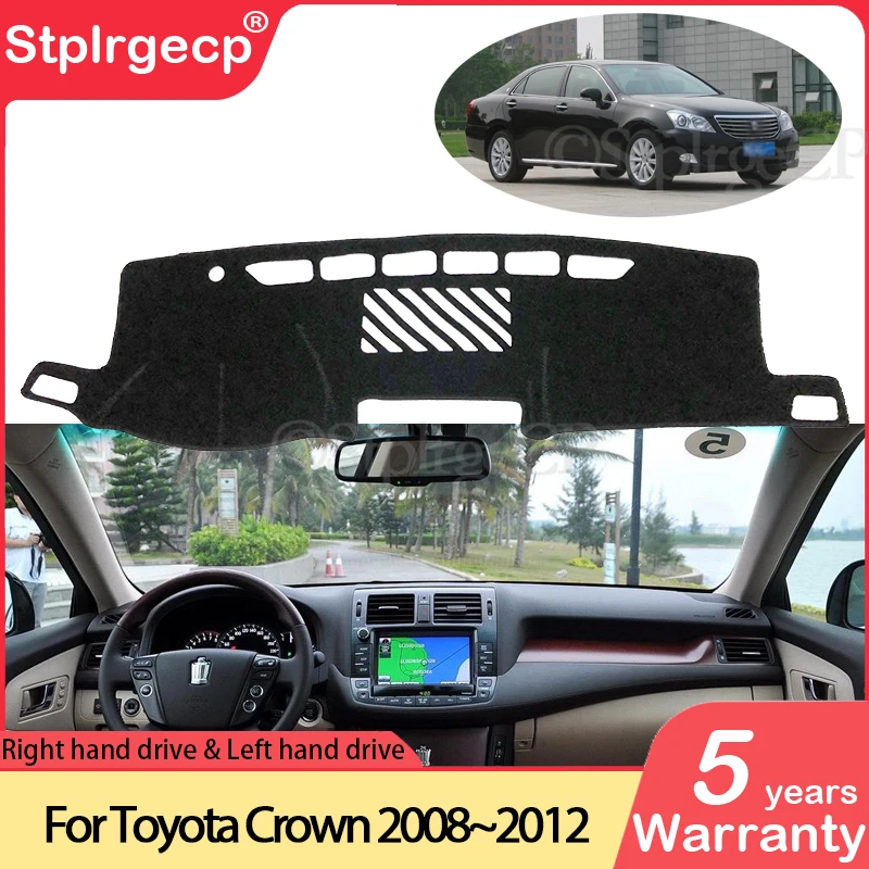 for Toyota Crown Royal S200 2008~2012 Anti-Slip Mat Dashboard Cover Pad Sunshade Dashmat Carpet Car Accessories 2009 2010 2011