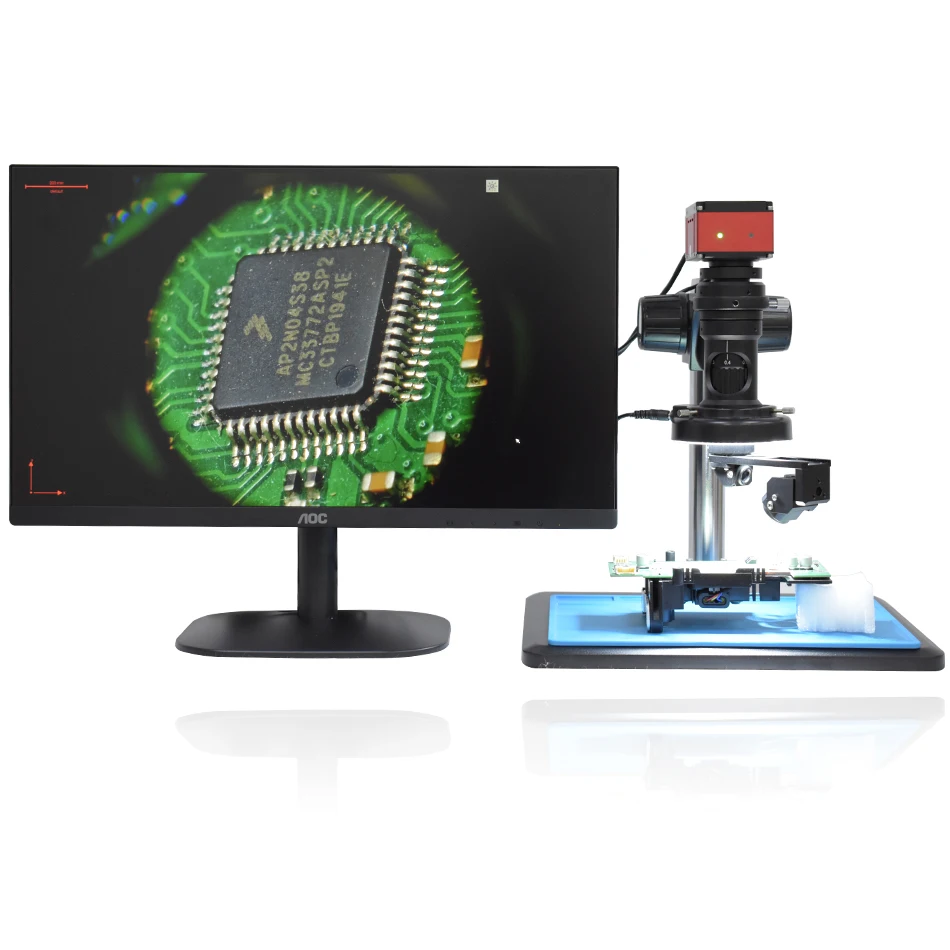 

Full HD Sony Sensor IMX342 4K 3D Inspection Microscope 20X-180X Industrial Electronic Video Precision Measuring Magnifier