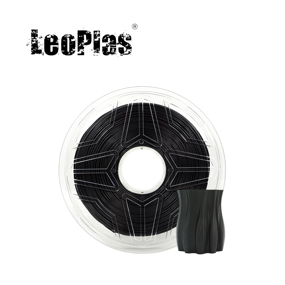 

LeoPlas Black PETG Filament 1.75mm 1kg For FDM 3D Printer Pen Consumables Printing Supplies Plastic Material