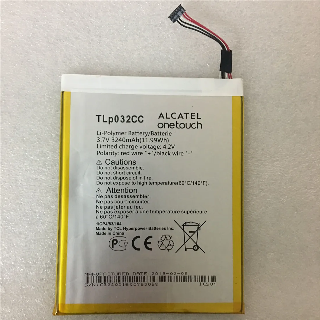 3240mAh TLp032CC Battery For Alcatel One Touch Pixi 8 8.0 3G 9005X OT-9005X Mobile Phone Batterie Batterij Bateria