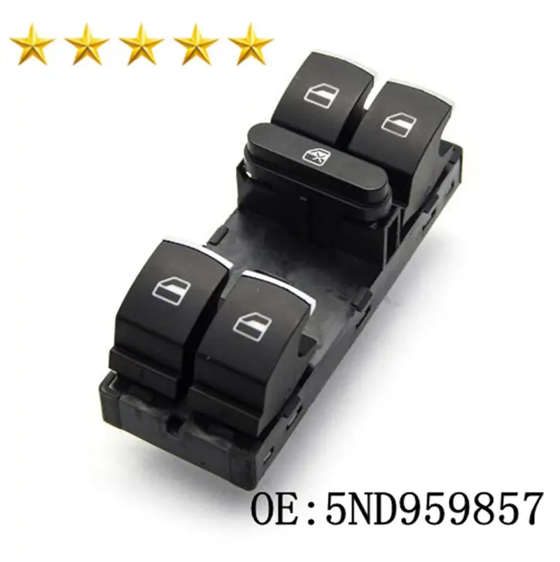 High Quality Master Power Window Switch 5ND959857 Fit For V W Jetta 6 Golf GTI Touran Tiguan Caddy Passat B6 CC Car Accessories