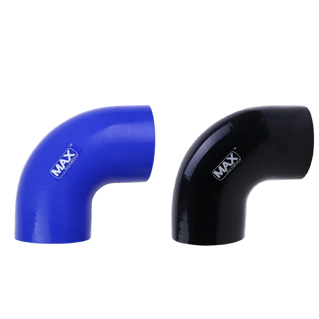 Silicone Hose 90 Degree Elbow Bend 50mm 63mm 70mm 76mm 89mm 102mm Black Blue Intercooler Intake Pipe Elbow Reduce Hose