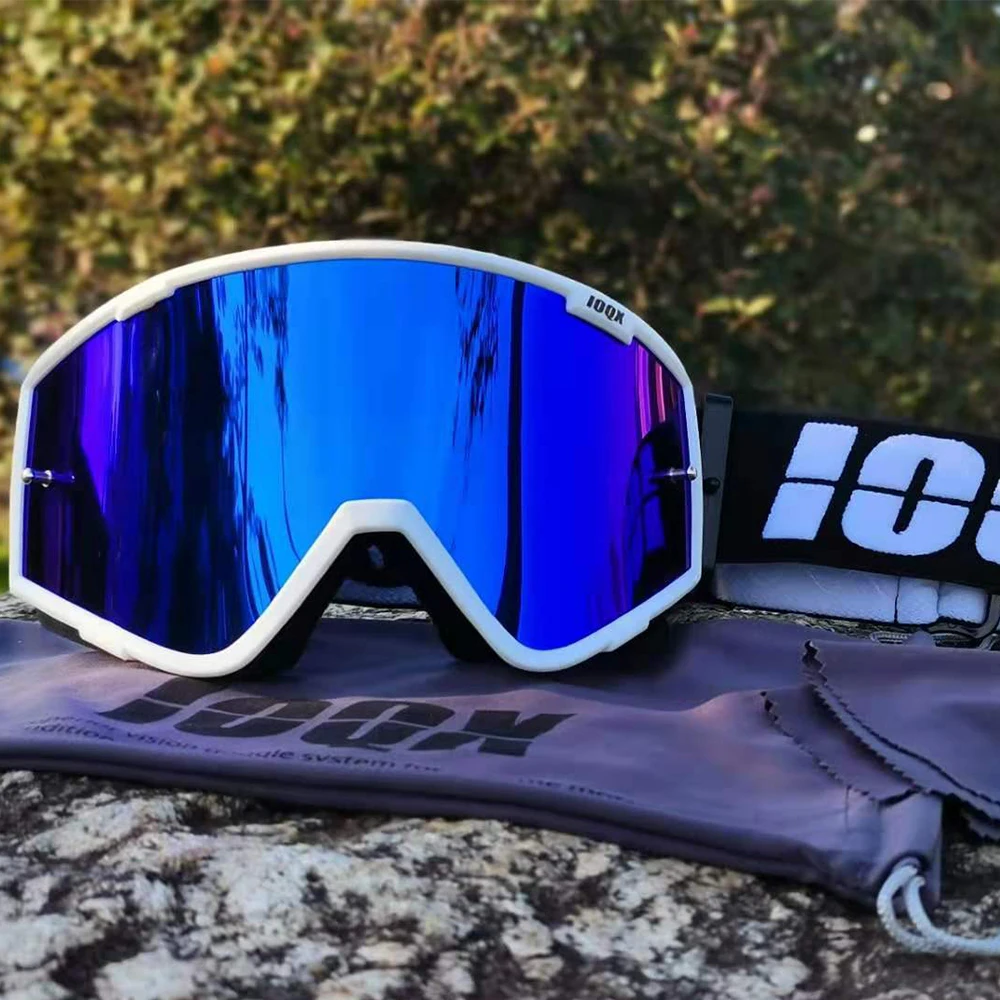 Marque IOQX lunettes de moto de descente lunettes de saleté Protection UV anti-poussière coupe-vent lunettes de Motocross MX ATV Ski hors route Gafa