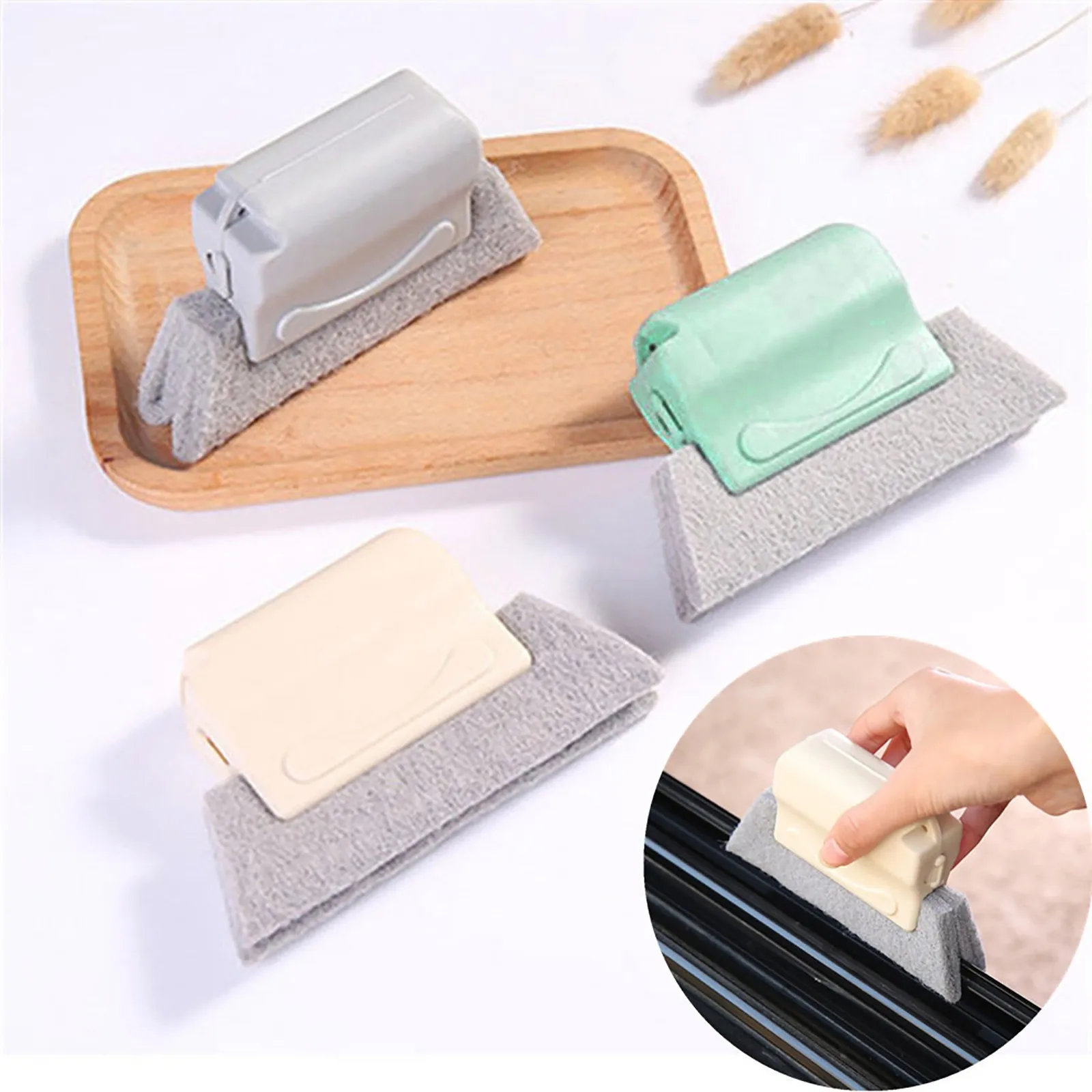 Window Frame Door Groove Cleaning Brush Kitchen Decontamination Brush Brosse Toilette Silicone Myjka Do Okien Magic Brush