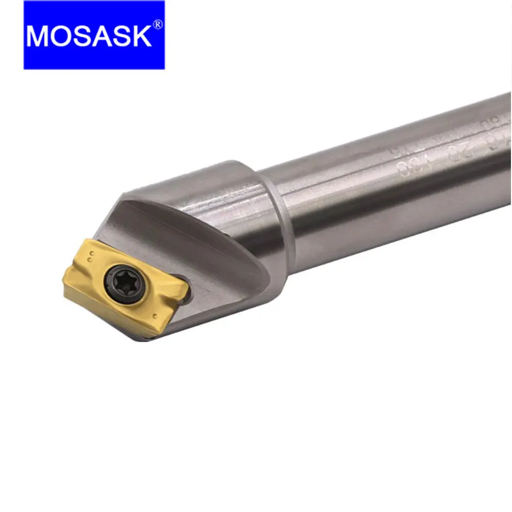 MOSASK  SSK Holder 12mm Chamfer Mill Tool 45 Degree APMT 1135 Carbide Inserts CNC Lathe Milling Chamfering Cutter