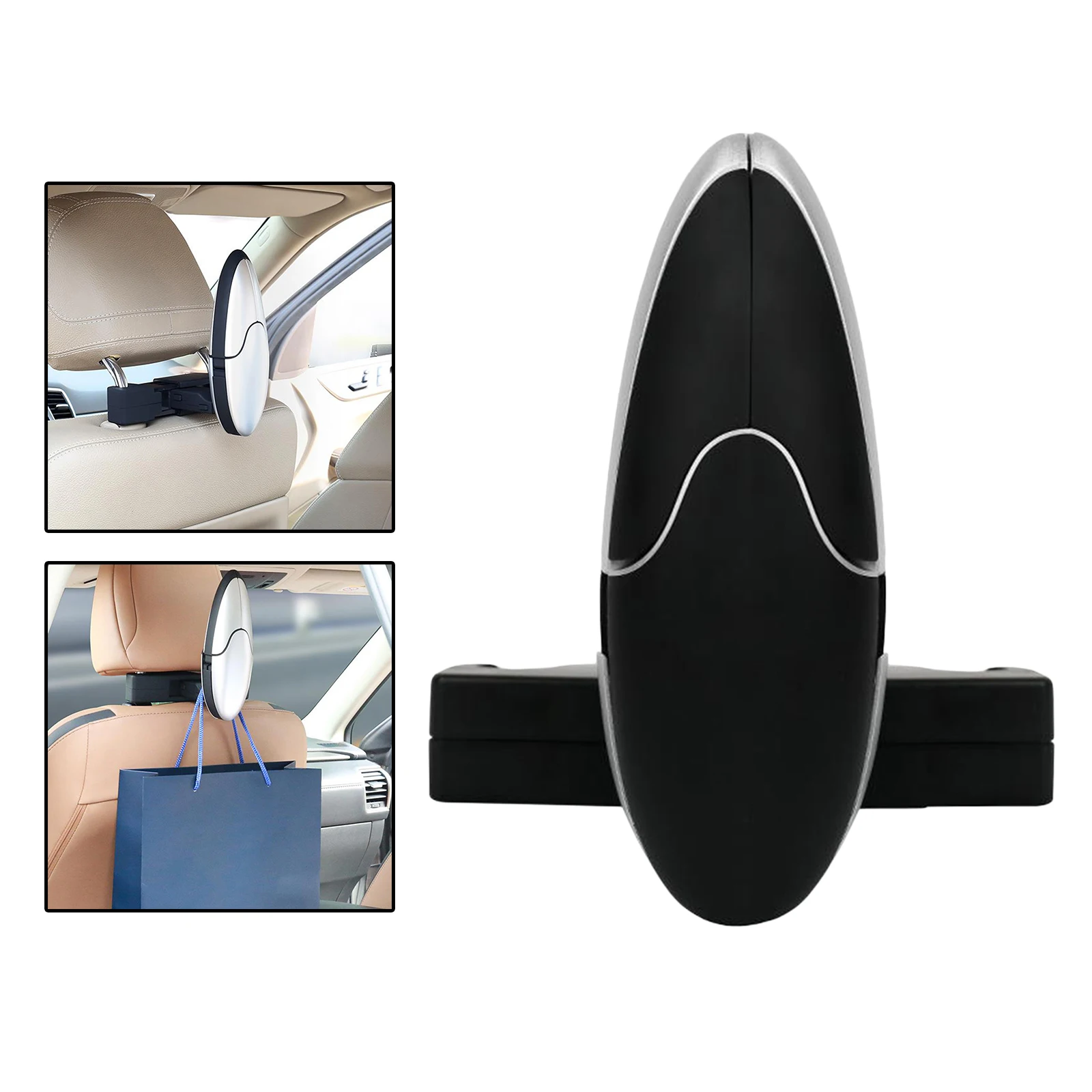 Car Coat Rack Hanger Seat Headrest Jacket Suit Clothes Hanger ABS Automotive Portable Folding Car Hanger Traveling Accessories