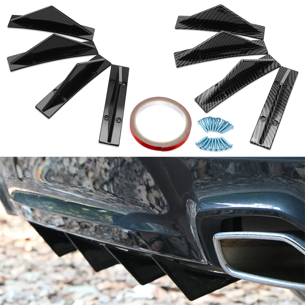 4PCS Car Rear Bumper Diffuser for SEAT Altea Toledo MK1 MK2 Ibiza Cupra Leon Cupra