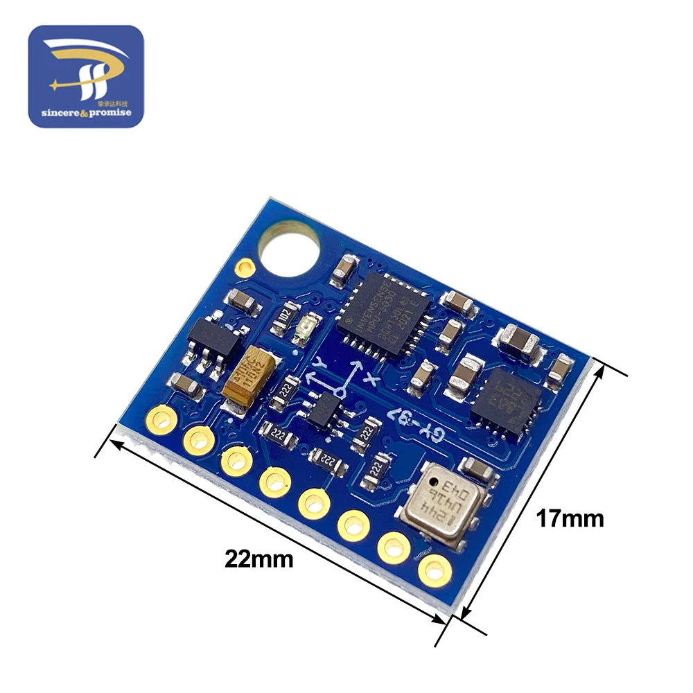 GY-87 10DOF Module MPU6050 HMC5883L BMP180 GY87 Sensor Module 3V-5V GY87 For Arduino Power High Accurancy