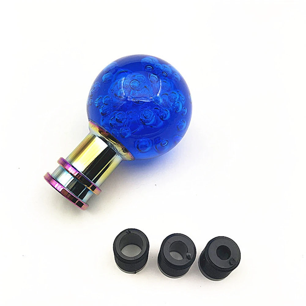 Car New Crystal Resin Gear Shift Knob Bubble Auto Manual Stick Shifter Stick